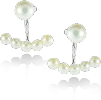Pearl Jacket Earrings Keishi Jewellery Png Pearls