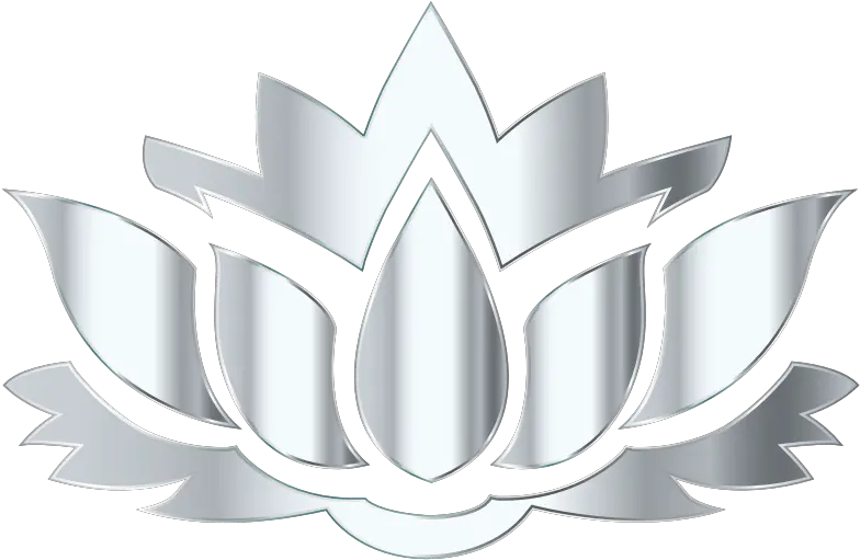 Png Silver Lotus Flower Silhouette Lotus Flower Silhouette Lotus Flower Transparent Background