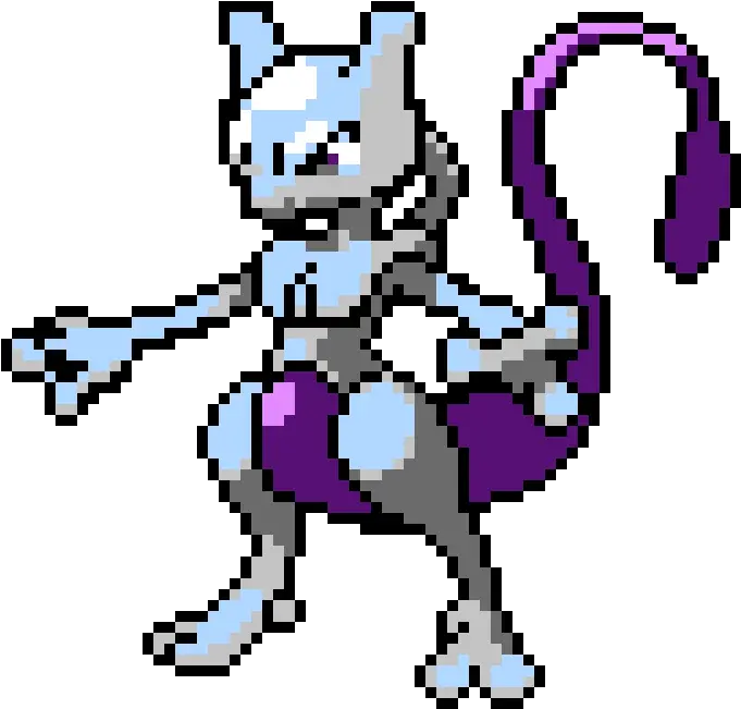 Mewtwo Pixel Art Maker Chulalongkorn University Centenary Park Png Mewtwo Png