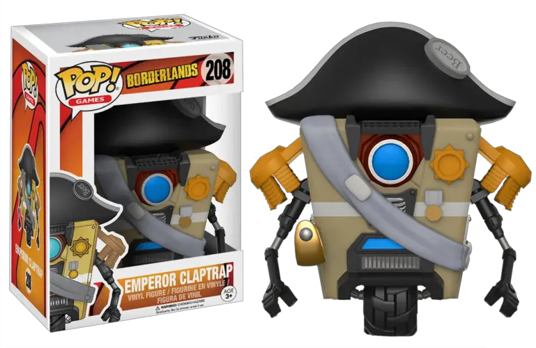 Download Emperor Claptrap Pop Vinyl Figure Emperor Borderlands Funko Pop Png Emperor Palpatine Png