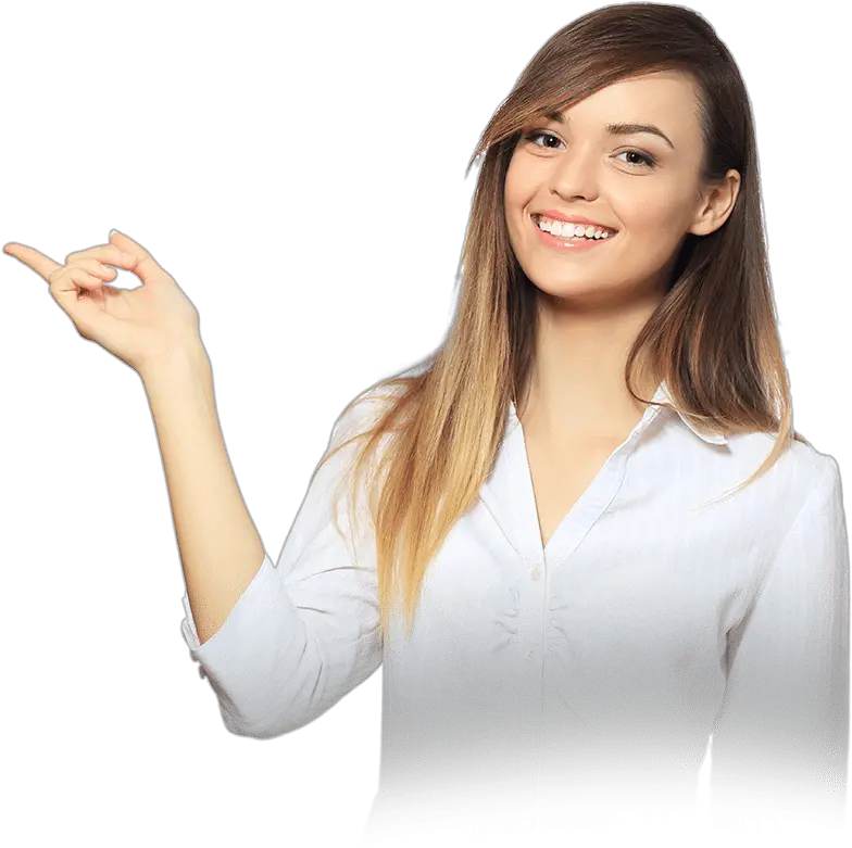 For Developers Woman Pointing Clipart Png Hand