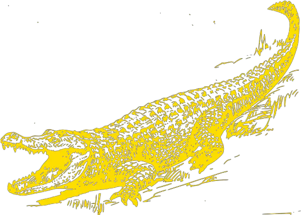 Yellow Alligator Png Svg Clip Art For Web Download Clip Alligator Black And White Alligator Icon