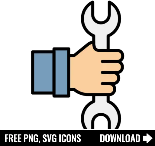 Free Wrench And Hand Icon Symbol Png Svg Download Diamond Icon Wrench And Screwdriver Icon