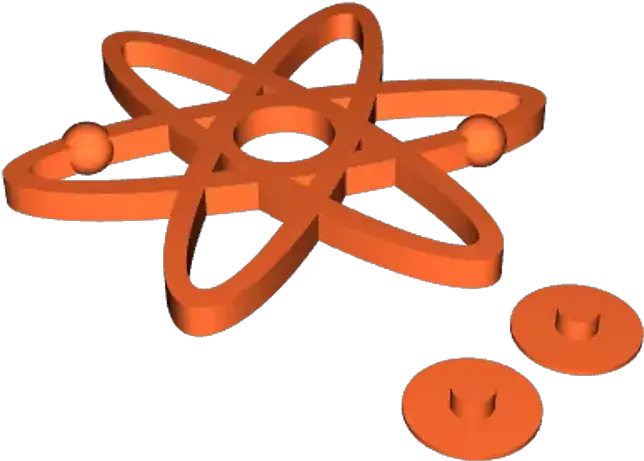 Atom Fidget Spinner By Siddharth Download Free Stl Model Dot Png Fidget Spinner Icon