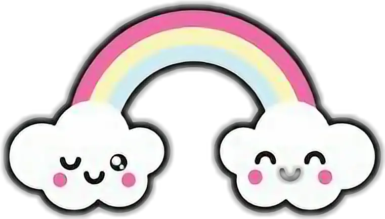 Rainbow Kawaii Imagenes De Arcoiris Png Arcoiris Png