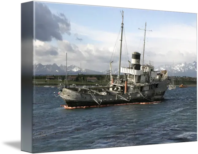 Old Ship Stranded In The Shoal By Tomislav Konestabo Steamboat Png Old Ship Png