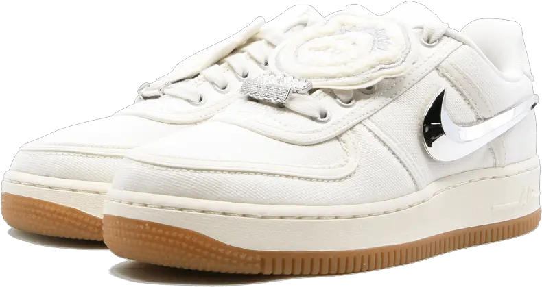Nike Air Force 1 Low Sail Scott Sneakers Png Travis Scott Png