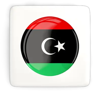 Square Icon With Round Flag Illustration Of Libya Emblem Png Round Square Png