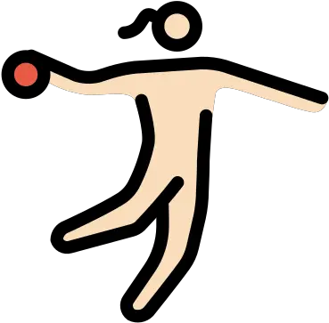 U200d Woman Playing Handball Light Skin Tone Emoji Openmoji Png Icon Light Sport