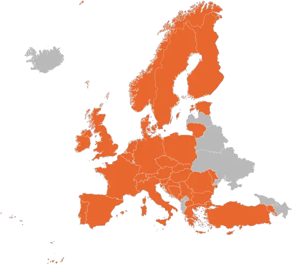 Allsee Technologies Black Blank Map Of Europe Png Incredibles Icon