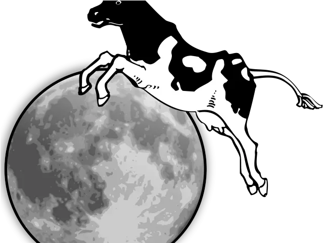 Harvest Moon Clipart Realistic Cow Jumping Over The Moon Clipart Png Grunge Png