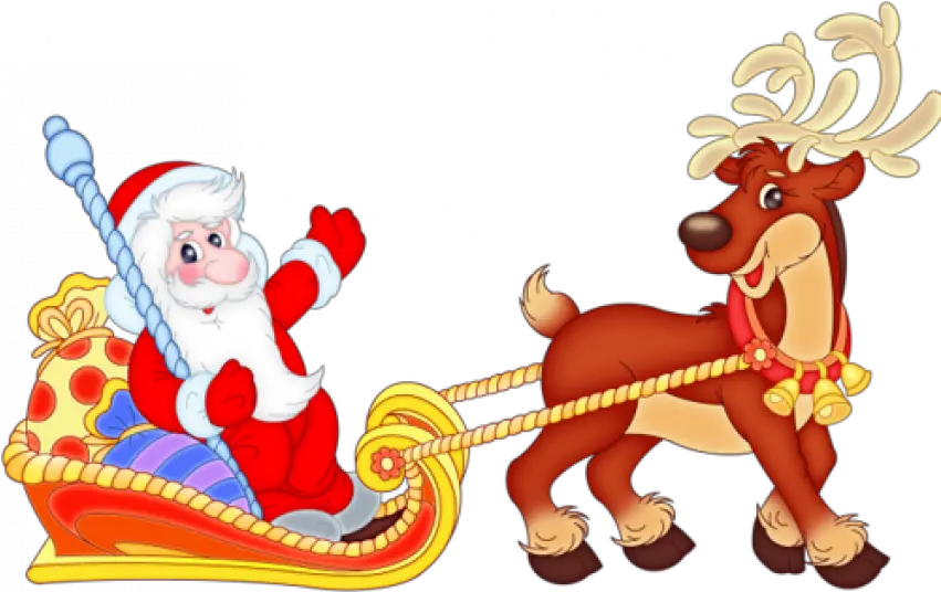 Santa Sleigh Clipart Png Christmas Clipart Sleigh Transparent Background Santa Sleigh Transparent Background