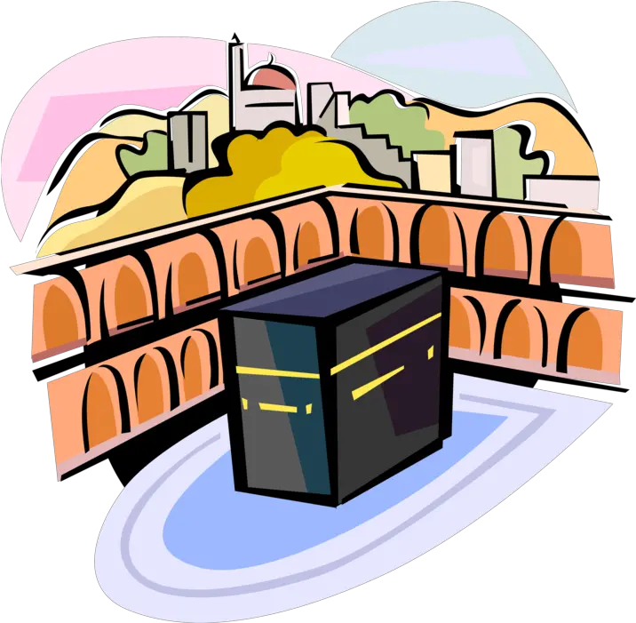 Kaaba Png Vector Illustration Of Grand Kaaba Islam Sacred Kaaba Islam Transparent