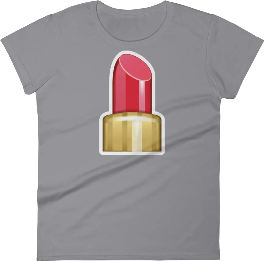 Download Hd Womens Emoji T Shirt Bullet Png Lipstick Emoji Png