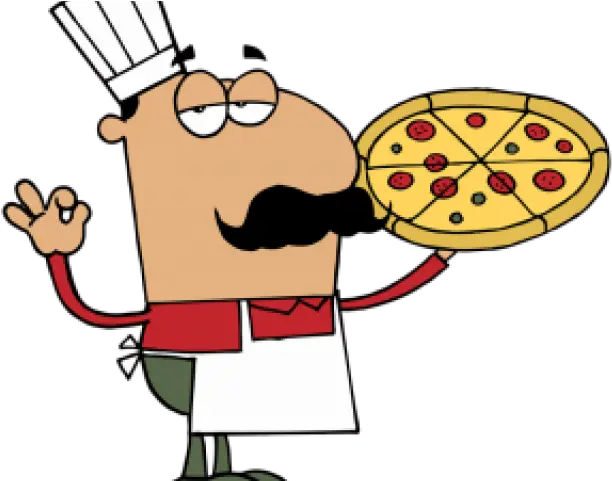 Cartoon Pizza Chef Png Clipart Cartoon Guy Holding Pizza Pizza Cartoon Png