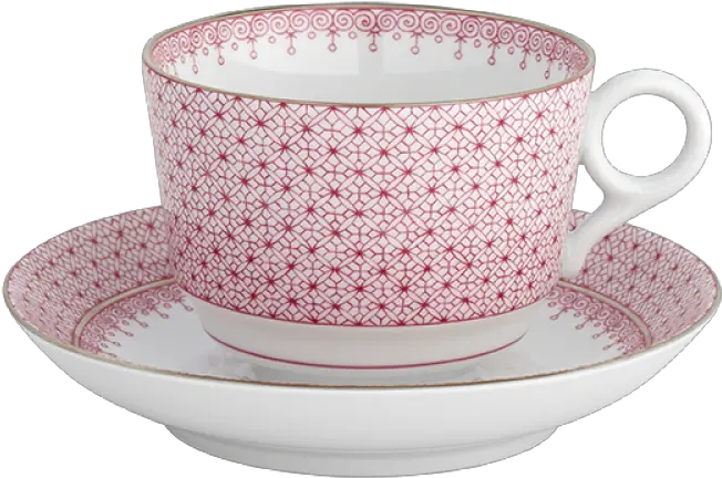 Pink Lace Tea Cup U0026 Saucer Coffee Cup Png Tea Cup Transparent