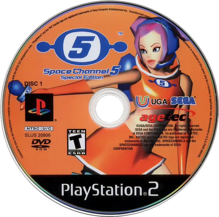 Special Edition Space Channel 5 Disc Png Space Channel 5 Logo