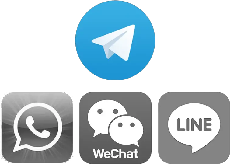 Whatsapp Telegram Wechat Logo Png