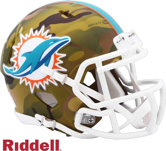Miami Dolphins Camo Mini Speed Green Bay Packers Helmet Png Miami Dolphins Png