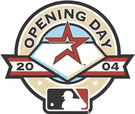 Houston Astros Special Event Logo Mlb Opening Day 2004 Png Houston Astros Logo Images