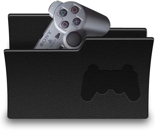 Folder Game Icon Ps3 Controller Silver Png Game Png