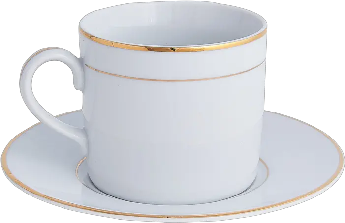 Double Gold Rim Cup U0026 Saucer Cup Png Double Cup Png