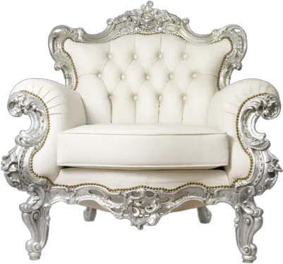 White Chair Psd Furniture Decor Transparent Royal Chair Png King Chair Png