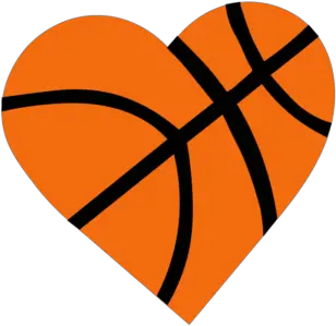 Basketball Heart Heart Shaped Basketball Png Basketball Clipart Transparent