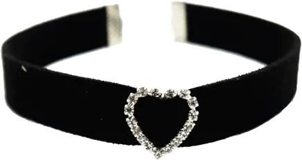 Rhinestones Ring Velvet Choker 1 Black Velvet Choker Png Choker Png