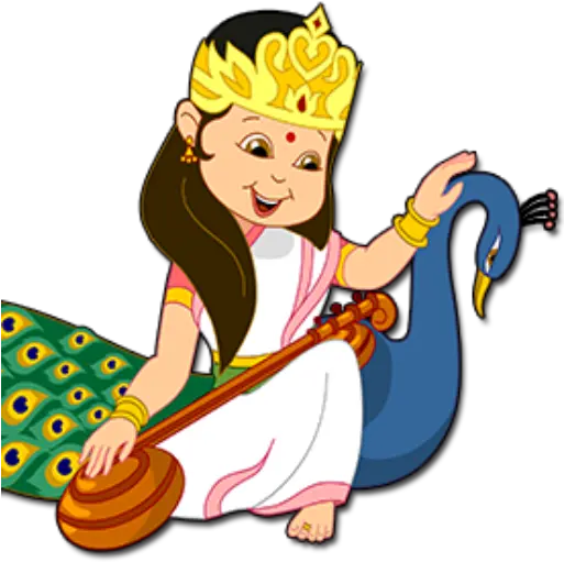 Cropped Saraswatimaarlogopng Saraswati Repository Drawing Of Saraswati Mata R Logo