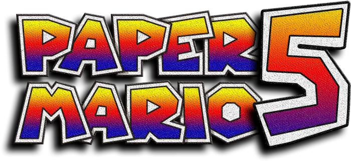 Paper Mario 5 Logo Paper Mario Png Paper Mario Logo