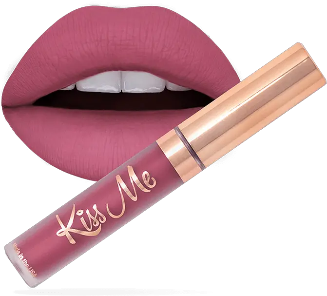 Kiss Me Liquid Lipstick Pillow Talk Thekelshayshop Lipstick Png Color Icon Metallic Liquid Lipstick