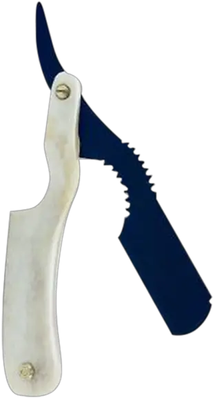 Real Bone Scale Straight Barber Razor Blade Png Barber Razor Png
