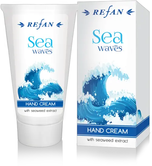 Hand Cream With Brown Seaweed Extract Rich Refan Cream Png Sea Waves Png