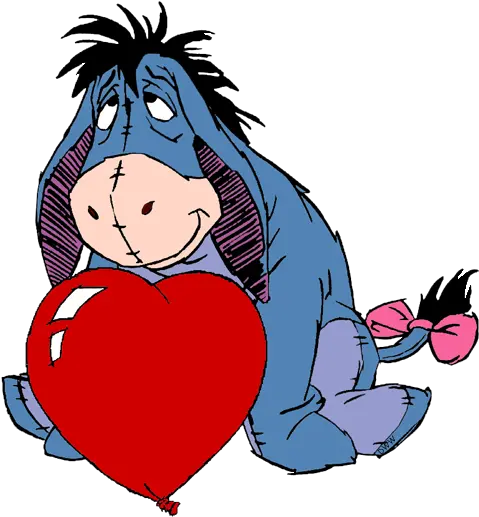 Download Valentines Day Winnie The Pooh Png Eeyore Transparent
