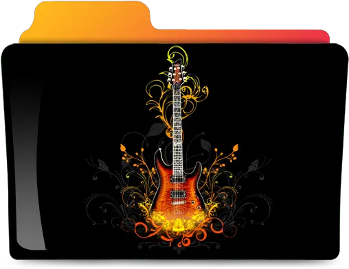 Guitar Folder 3d Hd High Tech Millennium Park Png Guitar Desktop Icon