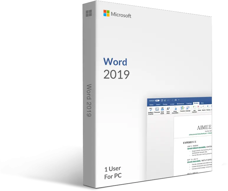 Microsoft Word 2019 For Pc Word Pc 2019 Png Word Processor Icon