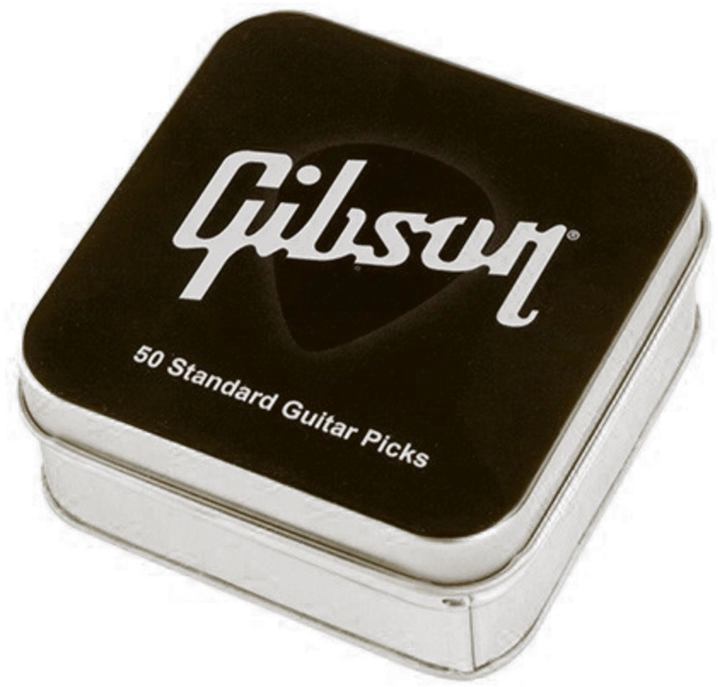 Gibson Aprgg50 74h Guitar Picks Tin Heavy Gibson Png Gibson Guitar Logo
