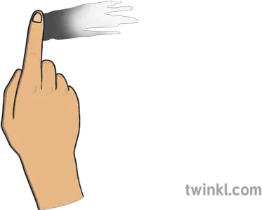 Hand Smudge Finger Point Ks1 Illustration Twinkl Horizontal Png Point Finger Png