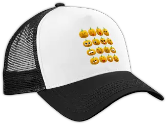 Halloween Pumpkin Emoji Cap Cap Png Pumpkin Emoji Transparent