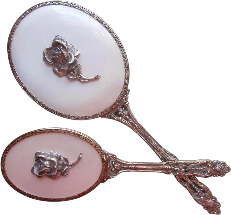 Vintage Hairbrush Png Transparent Antique Hand Mirror Png