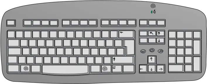 Biege Brown Pc Keyboard Svg Clip Arts Cherry Kc 6000 Png Keyboard Png