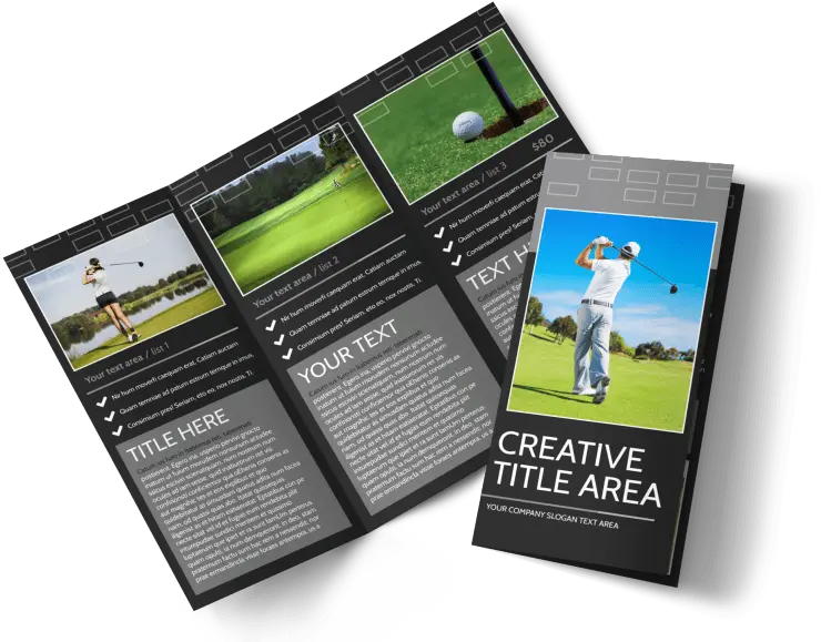 Golf Course Brochure Template Mycreativeshop Flyer Png Golf Club Transparent