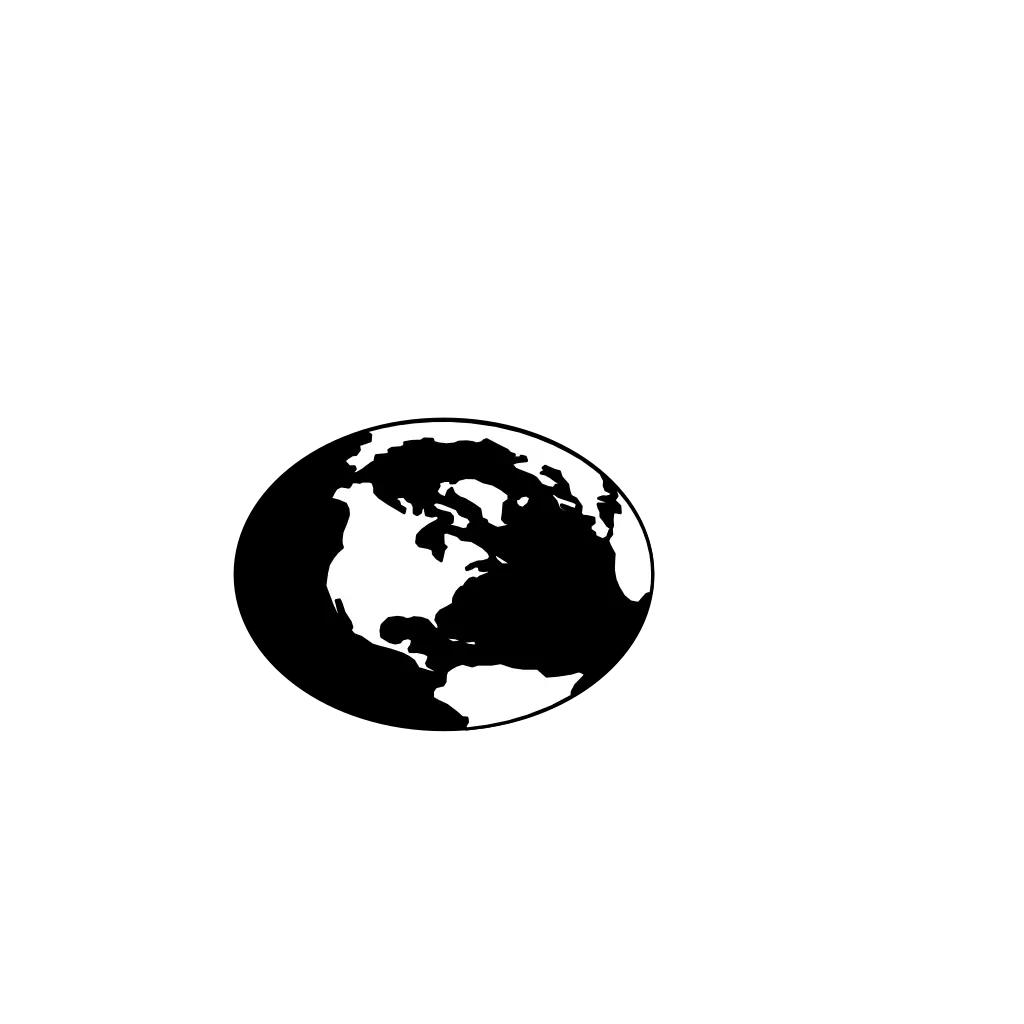Globe Black And White Clipart 2 World Black And White Png Globe Silhouette Png