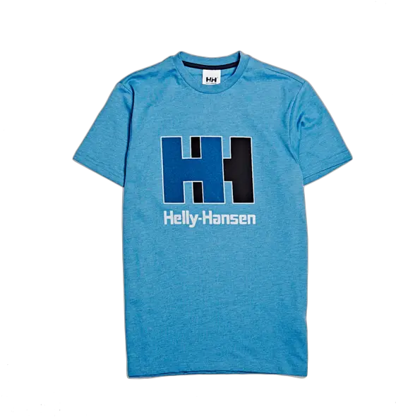 Unisex Helly Hansen Hh Logo Tee Melange Blue On Garmentory Short Sleeve Png Hh Logo