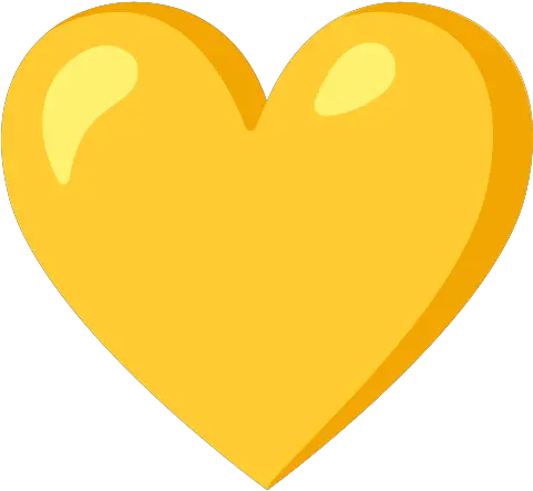 Yellow Heart Emoji Coração Amarelo Png Yellow Heart Emoji Png