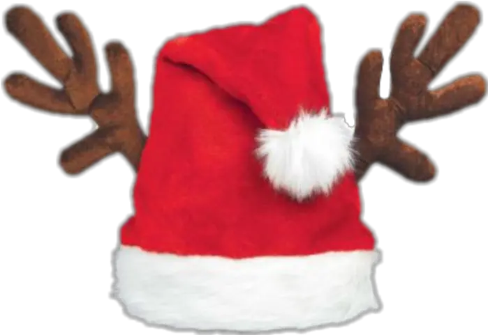 Download Santa Hat With Reindeer Antlers Png Image No Reindeer Hat Png Antlers Png