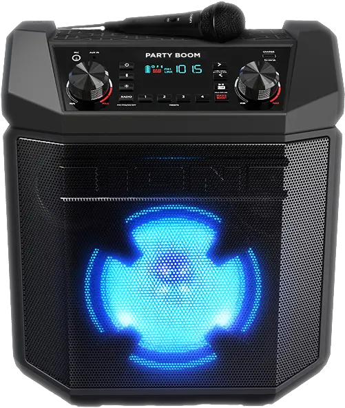 Ion Audio Party Boom Ion Audio Party Boom Rechargeable Speaker With Lights Png Sound Icon Not Working