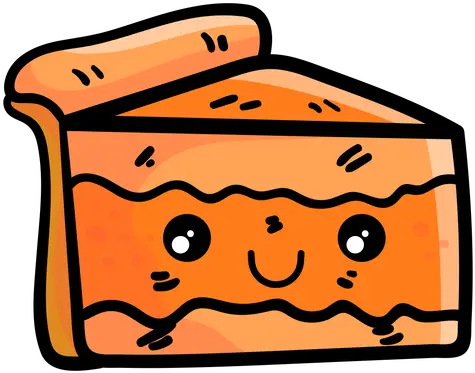 Pumpkin Pie Slice Cartoon Icon Cartoon Pie Png Pumpkin Pie Png