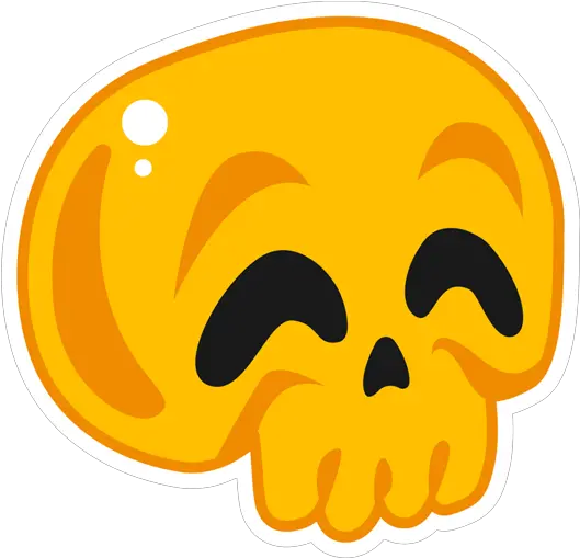 Skull Emoji Happy Sticker Clip Art Png Skull Emoji Transparent